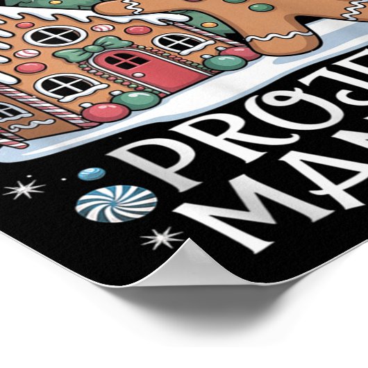 Gingerbread House Project Manager Decorating Bakin ポスター (角)