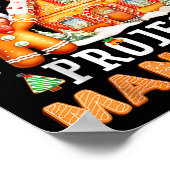 Gingerbread House Project Manager Decorating Bakin ポスター (角)