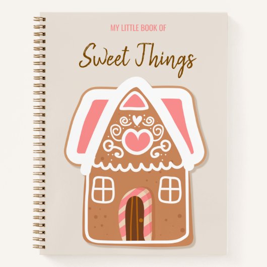 Gingerbread House Recipe Notebook ノートブック (正面)