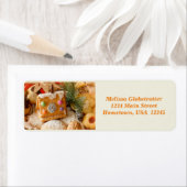 Gingerbread House Return Address Label ラベル (インサイチュ)