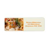 Gingerbread House Return Address Label ラベル (正面)