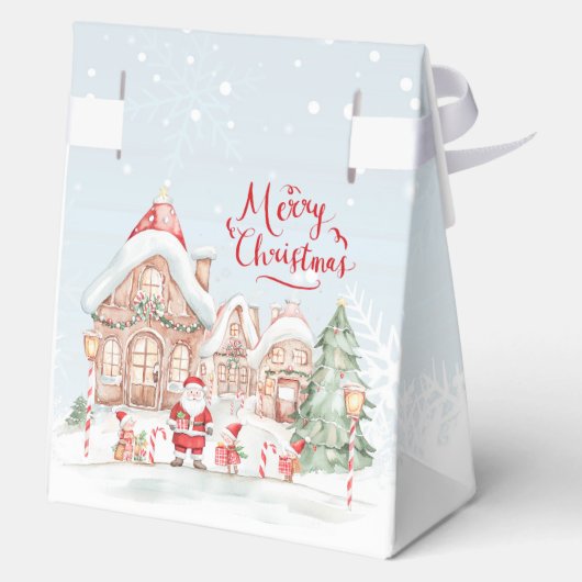 Gingerbread House Santa Elf's Christmas Favor Box フェイバーボックス (裏面)