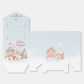 Gingerbread House Santa Elf's Christmas Favor Box フェイバーボックス (見開き)