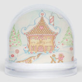 Gingerbread House Snow Globe  (正面)
