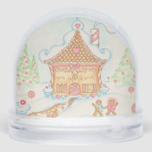Gingerbread House Snow Globe  (裏面)