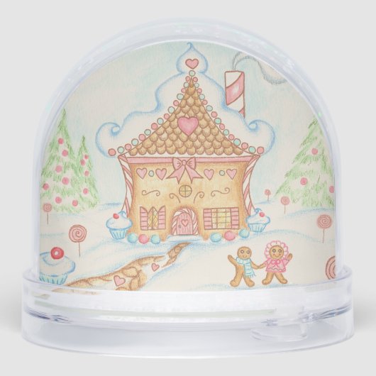 Gingerbread House Snow Globe  (裏面)
