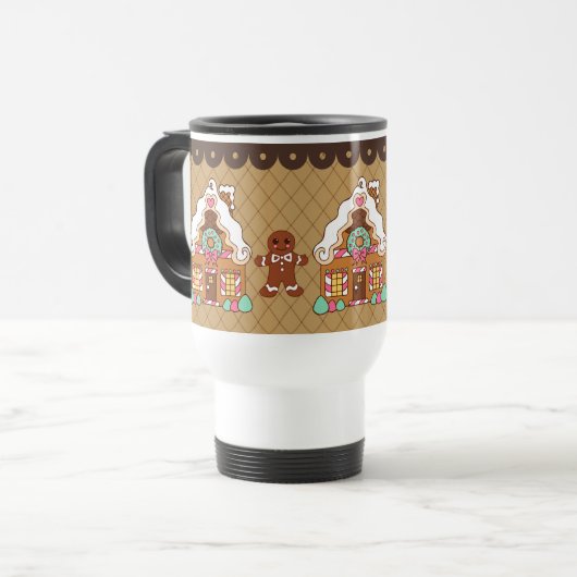 Gingerbread House Travel Mug トラベルマグ (正面左)