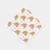 Gingerbread House – Whimsical Christmas Design スタンダードランチョンナプキン (角)