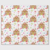 Gingerbread House – Whimsical Christmas Design ラッピングペーパー (フラット)