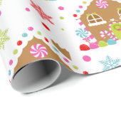 Gingerbread House – Whimsical Christmas Design ラッピングペーパー (ロールコーナー)