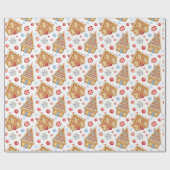 Gingerbread Houses  ラッピングペーパー (フラット)