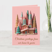 Gingerbread Houses Kitsch Germanic Christmas Villa カード (正面)