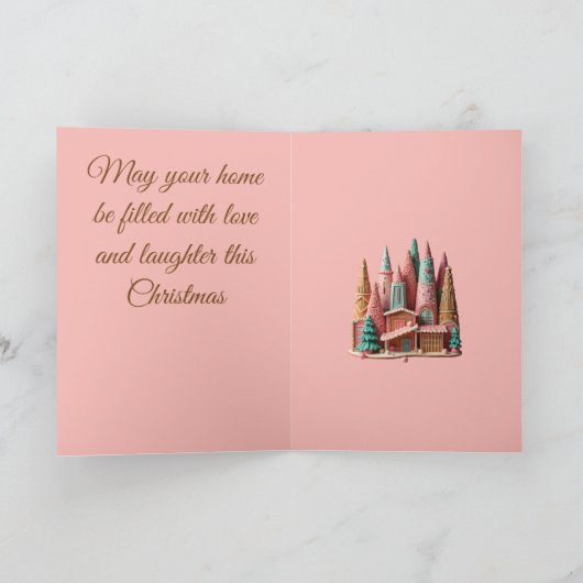 Gingerbread Houses Kitsch Germanic Christmas Villa カード (内部)
