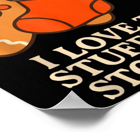 Gingerbread I Love To Stuff Her Stock Jingle His B ポスター (角)