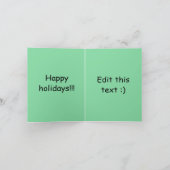 Gingerbread kerst カード (内部)