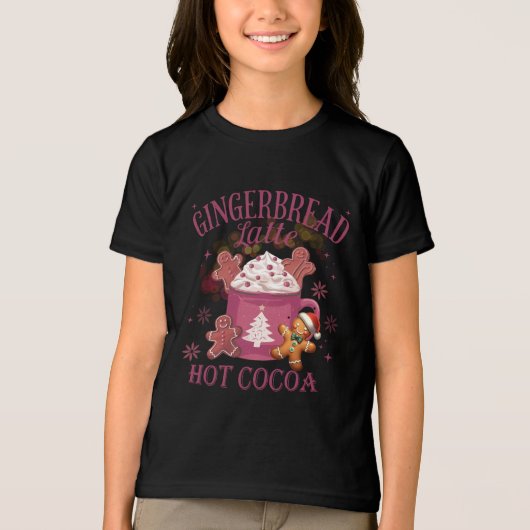 Gingerbread latte hot cocoa christmas トライブレンドＴシャツ (正面)