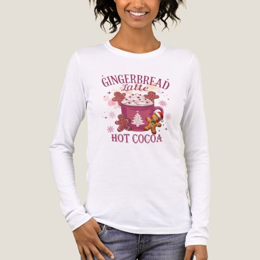 Gingerbread latte hot cocoa christmas トライブレンドＴシャツ (正面)