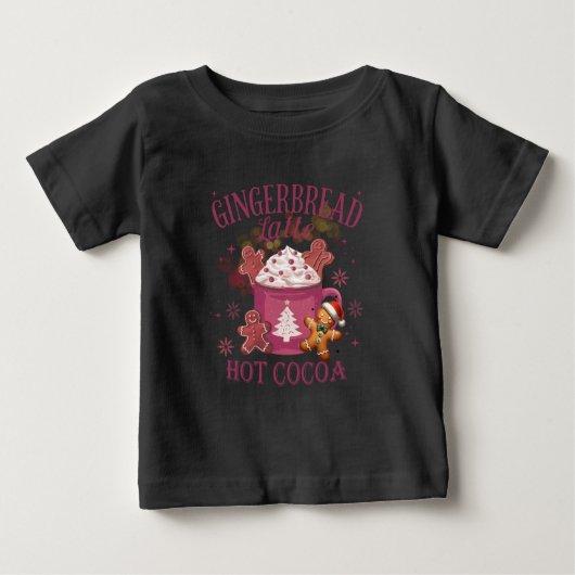 Gingerbread latte hot cocoa christmas ベビーTシャツ (正面)