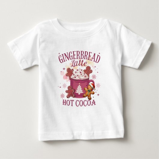 Gingerbread latte hot cocoa christmas ベビーTシャツ (正面)