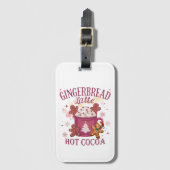Gingerbread latte hot cocoa christmas ラゲッジタグ (正面縦)