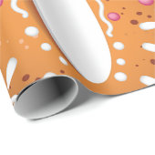 Gingerbread Letter U Monogram Holiday Cookie ラッピングペーパー (ロールコーナー)