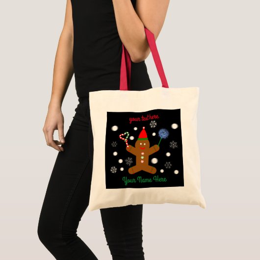 Gingerbread Man #2 Tote Bag トートバッグ (正面(商品))