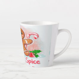 Gingerbread Man and Candy Cane Christmas Mug カフェラテマグ