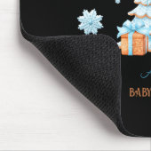Gingerbread Man Boy Blue Christmas Baby Shower  マウスパッド (コーナー)