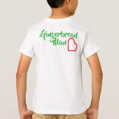 GingerBread man, candy camera, Pixel Art  Tシャツ (裏面)