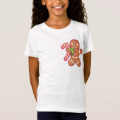 GingerBread man, candy cane, Pixel Art  Tシャツ (正面)