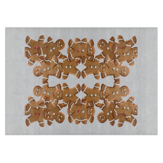 Gingerbread Man Christmas Cookie Holiday Baking  カッティングボード (正面)