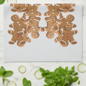 Gingerbread Man Christmas Cookie Holiday Baking  キッチンタオル (折り畳み)