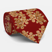 Gingerbread Man Christmas Cookie Holiday Baking  ネクタイ (ロール)