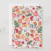 Gingerbread Man Christmas Letter to Santa 招待状 (裏面)