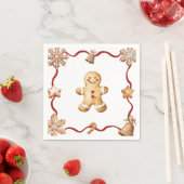 Gingerbread Man | Christmas Napkins スタンダードカクテルナプキン (インサイチュ)