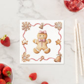 Gingerbread Man | Christmas Napkins スタンダードカクテルナプキン (インサイチュ)