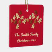 Gingerbread Man Christmas Tree セラミックオーナメント (右)