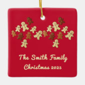 Gingerbread Man Christmas Tree セラミックオーナメント (正面)