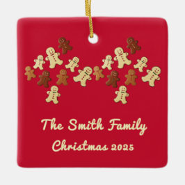 Gingerbread Man Christmas Tree セラミックオーナメント