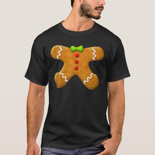 Gingerbread Man Cookie Baking Holiday Decoration X Tシャツ (正面)