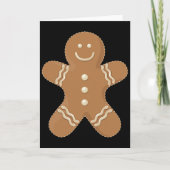Gingerbread Man Cookie Biscuit Fun Food Christmas  カード (正面)