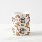 Gingerbread man cookie Hot Chocolate Holiday gift  コーヒーマグカップ (中央)