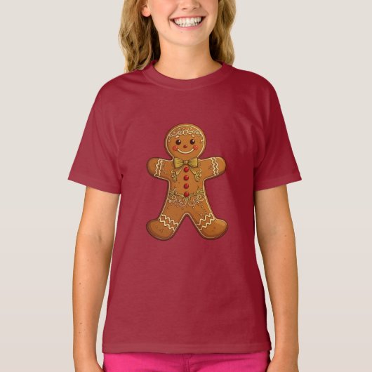 Gingerbread Man Cookies Cute Christmas Tシャツ (正面)