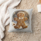Gingerbread Man Cookies Whimsical Christmas クッション (ブランケット)