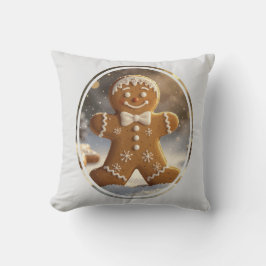 Gingerbread Man Cookies Whimsical Christmas クッション