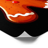 Gingerbread Man Costume Adult Kids Men Women Cooki ポスター (角)