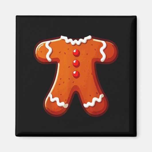 Gingerbread Man Costume Adult Kids Men Women Cooki マグネット (正面)
