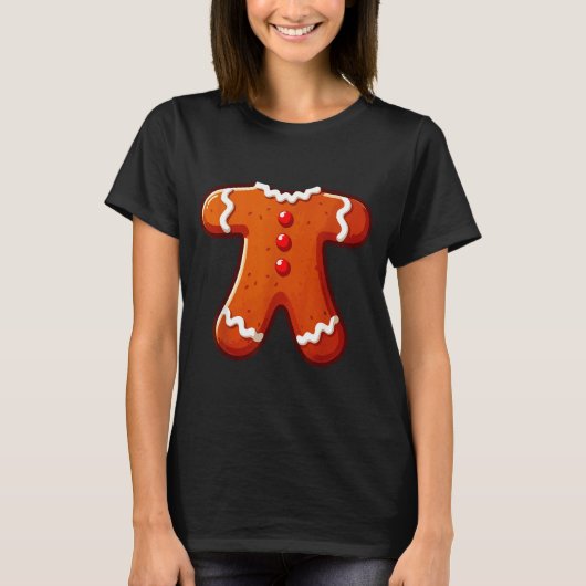 Gingerbread Man Costume Adult Kids Men Women Cooki Tシャツ (正面)