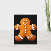 Gingerbread Man Costume Funny Halloween Christmas  カード (正面)