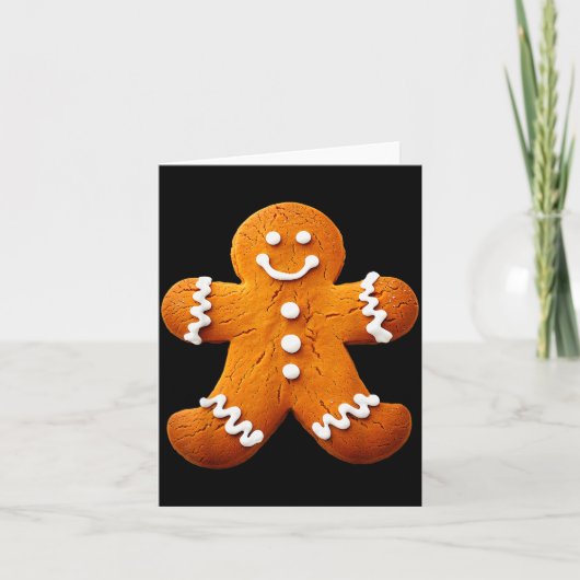 Gingerbread Man Costume Funny Halloween Christmas  カード (正面)